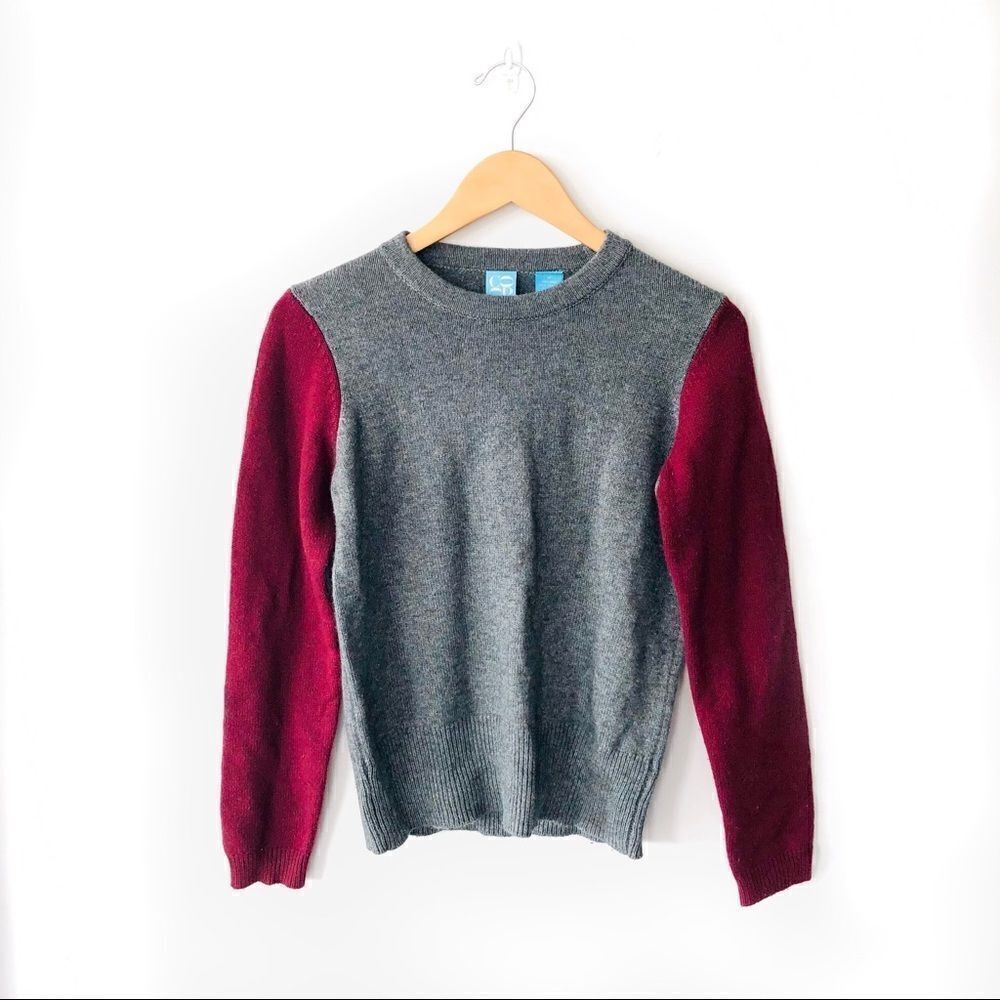 𝅺barney’s co-op • wool sweater dual tone